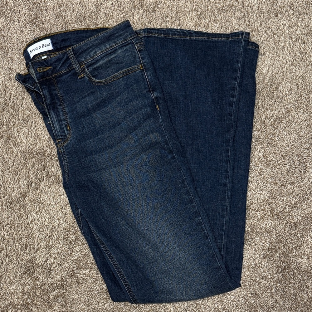STUDIO BLUE Imogen Mid Rise Bootcut Jean Indigo size 30